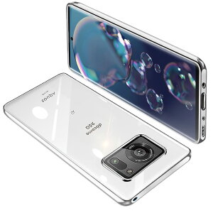 �y���������zAQUOS R6 �P�[�X SH-51B SH-M22 �N���A ���� �K�o�[ �X�}�z�P�[�X �ϏՌ� TPU ���^ �V���R�� �X���� �C�菝�h�~ ���ϖh�~ ���b�L���H �X�g���b�v�z�[���t��(�V���o�[)