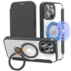 yzyC[dE360x]X^hzsmhokesu iPhone 14 Pro Maxp P[X 蒠^ J[h[ MagSafeΉ Ot 360°]X^h cΉ NAdlp蒠^ U[
