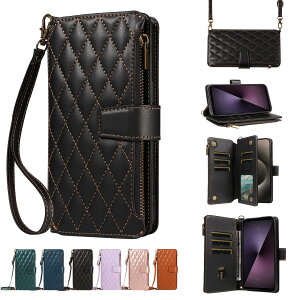 【送料無料】QANKISIS For Xperia 1 VII SO-51F / SOG15 専用 手帳型 横置きスタンド機能 カード収納 ジップ付き小銭入れ 耐衝撃 耐摩擦 全面保護 マグネット式 財布型 おしゃれ ファスナー型 小銭入れ