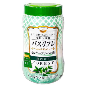 【送料無料】ライオンケミカル 薬用入浴剤 グリーンのにごり湯 緑 森林の香り 680 グラム