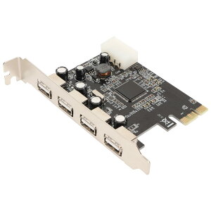 �y���������zfuwe PCIe ���� USB2.0 �g���J�[�h�A4 �s���d�� PCIe ���� USB 2.0 �J�[�h 4 �|�[�g