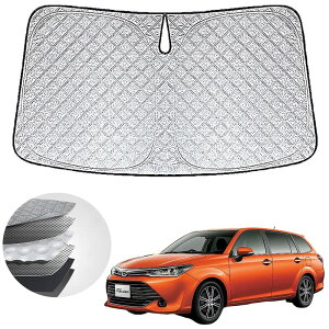 【送料無料】WAIROGA トヨタ カローラフィールダー カローラアクシオ 160系専用フロントサンシェードカローラ フィールダー 車用サンシェードフロントガラス 日よけ 六層構造 車種専用設計 UV