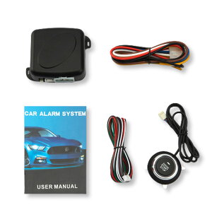 【送料無料】Lezalic スズキ プッシュスタート 後付け スマートキー エンジンスタート スターターキット 盗難防止 超薄型 エントリー ハンドル ワイヤー (ブラック)