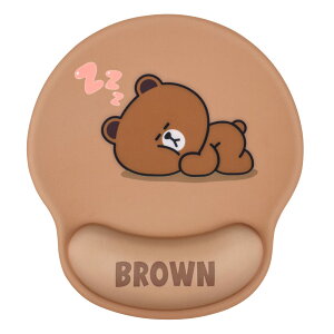 【送料無料】Newseego マウスパッド リストレスト 一体型マウスパッド 低反発リストレス 人間工学 手首クッション 滑り止め 水洗い 耐久性良い 手首 疲労軽減 ゲーム 仕事用 ブラウン熊 おし