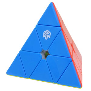 【送料無料】Bucubke GAN Pyraminx Enhanced 60 磁気パズルステッカーレスマジックキューブ 3x3 磁石内蔵 三角形 GAN ピラミッドマグネットスピードキューブ (強化されたGES+バージョン)