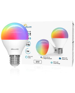 yzORALUCE X}[g LEDd E17 40W F X}[gCg }`J[ 1600FRGB F`dF Alexa/Google HomeΉ nusv u 戵t 2 LDA5F-E17/2P