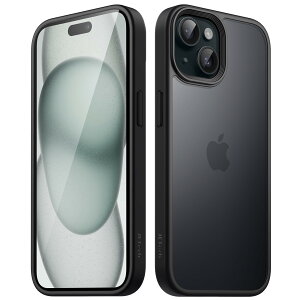 yzJETech }bgP[X iPhone 15 Plus 6.7C`p ϏՌ~^[O[h̗h~ ̔̔wʓdbJo[ wh~ (ubN)