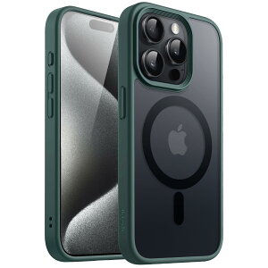 yzJETech iPhone 15 Pro 6.1C`p }Olbg P[X MagSafeɑΉ ̃}bgw ^ ϏՌ Jo[ (ZΐF)