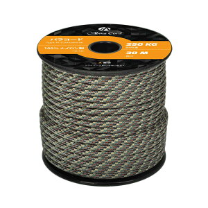 yzAbma Cord pR[h 4mm 7c ω׏d250kg 100%iC 30M - 