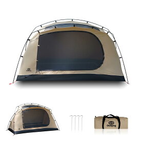 【送料無料】GOGlamping テント ツーリングドームテント【SKY EYE 自立式】 TC素材 コットン ソロ 1人用 軽量 アルミポール 前後入り口 メッシュ天窓 焚き火可 2重層 小型テント キャンプテント コンパクト アウトドア ツーリング ハイキング バイク自転車 キャンプ 210