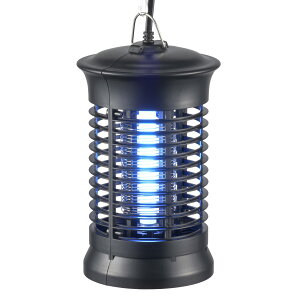 【送料無料】オーム(OHM) 電機 電撃殺虫器 殺虫器 電撃殺虫機 電気式殺虫器 捕虫器 誘蛾灯 コバエ取り 360° 薬剤不要 屋内専用 吊り下げ式 AC電源 OBK-GH104K 08-0207