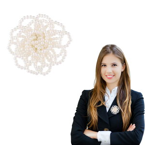 【送料無料】nalaina コサージュ ブローチ パール 真珠 フォーマル セレモニー 卒業 入学 結婚式 レディース 入学式 卒業式 入園 白