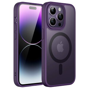 yzJETech iPhone14ProMax 6.7C`p (14 Pro Max) }Olbg P[X MagSafeɑΉ ̃}bgw ^ ϏՌ Jo[ (fB[vp[v)