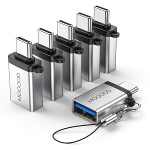 【送料無料】MOGOOD USB CからUSBアダプターUSB CアダプターからUSB USB USB CオスからUSB 3.0メスアダプター変換器はノートパソコン、携帯電話、充電器、ゲームボード、その他のC型デバイス(6パッ