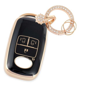 【送料無料】【Nacalikeey】キーケース適合ダイハツ ロッキー トヨタ ライズスノーキーホルダーキーケース適合新型タフト TAFT (青空SUV) きらめきキーケース トヨタ ルーミー ROOMY (2020年9月〜)