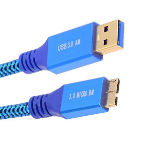 yzNFHK USB 3.0 Type-A IX - USB3.0 Micro-B IXP[u u[ X[u 5Gbps fBXN SSD Jf[^p 30cm, NF-U3-085-MM-0.3M