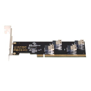 【送料無料】NFHK 4スリムライン SFF-8654 4X 4 NVME → PCIE Express 3.0 4.0 RAID カード VROC Raid0 ハイパーアダプター