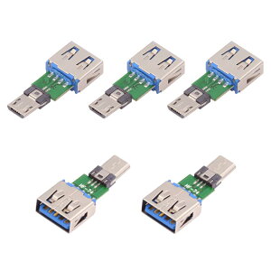 yzNFHK 5pcs/lot}CNUSB 2.05PiñA_v^[̒j̃RlN^[ւ̃^ubg̓db̂߂USB̃^CvAOTGf[^PCBÃA_v^[