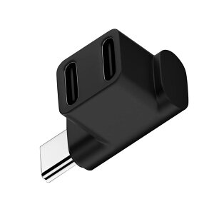 【送料無料】NFHK 10Gbps USB3.0 Type C オスからデュアルメス電源データスプリッターアダプター アップアングル付き Steam Deckノートパソコンに対応