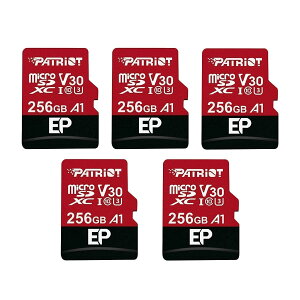 yzPatriot 256GB A1 / V30 Micro SD Card for Android Phones and Tablets, 4K Video Recording - 5 Pack, Lot of 5