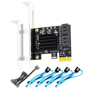 yzGLOTRENDS SA3034A 4|[gPCIe SATA3.0gJ[hAOSu[gT|[gASATAP[u1:5 SATAXvb^dP[u܂ށAWindows,Linux,Mac OS,NASƌ݊
