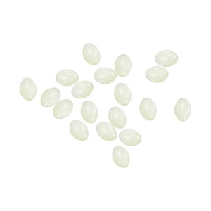 【送料無料】PATIKIL 7x5mm ルミナス釣りビーズ 200個 ソフト プラスチック グロー釣り餌 卵 リグビード タックルツール 楕円形 ホワイト