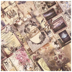 【送料無料】コラージュ 素材 デザインペーパー 詰め合わせ Arpaper ペーパー ヴィンテージ 背景紙 紙もの 素材紙 シール ノート レトロ ブック 女の子 かわいい 魔法 100枚 大容量 紙素材 コラ