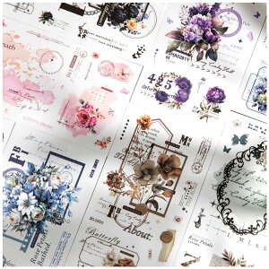 【送料無料】Arpaper シール コラージュ 素材 フレークシール 詰め合わせ 女の子 ステッカー 和紙 シール おしゃれ かわいい 手帳 スマホ ノート キーボード デコ コラージュ 手帳シール シー