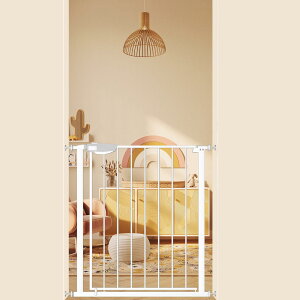 【送料無料】Seogva ベビーゲート バリアフリー ゲート 高さ78cm 三重ロック 赤ちゃんゲート ブラック ホワイト ブラウン 突っ張り式 開閉式 階段上ゲート ピーナッツロック (設置幅79cm-89cm、