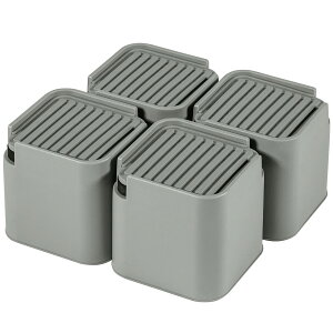 【送料無料】Uping 洗濯機用防振かさ上げ台 高さ調整・防音・防振ゴムマット 洗濯機用置き台 かさ上げ用 イージースタンド (一般用/高さ91mm) 4個入り グレー