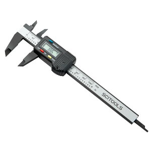 【送料無料】SCITOOLS デジタルノギス 100mm ノギス 小型 電池カバー外れない ポケットノギス ゼロセット機能 内径/外径/深さ/段差測定用高精度のぎす オートパワーオフ機能 コンパクトで保管