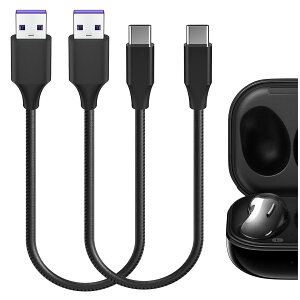 yzGeekria PUU[ [dP[u ݊ Type-C [dR[h USB to USB-C TX Samsungs Galaxy Bud 3 Pro Buds Pro Buds 2 Buds FE ɑΉ ( / 30cm 2pbN)