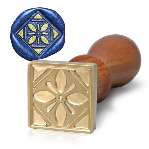 【送料無料】fsalisa シーリングワックス シーリングスタンプ 正方形 シーリング ワックス スタンプ 封蝋 招待状 結婚式 祝福 告白 記念日 誕生日 祝い 手紙 印章 印鑑 メッセージカード用 ヨ