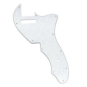 【送料無料】Musiclily Pro 11穴 テレキャスターピックガードFender American 1969 Tele Thinlineエレキギター用、ホワイトパール 4P