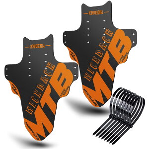 【送料無料】NICEDACK自転車フェンダー、2個MTB マウンテンバイク マッドガード前後の互換性自転車泥除けセットダウンヒルマウンテンバイクフロントおよびリアマッドガードは20 "-29インチに