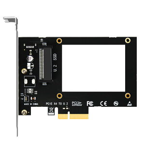 yzGLOTRENDS U.2 Adapter U.2(SFF-8639) PCIe NVMe 4.0/3.0 ϊA_v^[J[hAU.2 PCIe SSD pAPCI-E GEN4 tXs[h AfXNgbvPC̃CXg[