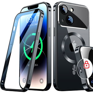 yzRosycoveryV̈̌^YEJjJbNziPhone 14 p P[X Mag-safeΉ [360°SʕیEʋKX][{̂̐FECD Mag-safeO]}OZ[t CX[dΉ 