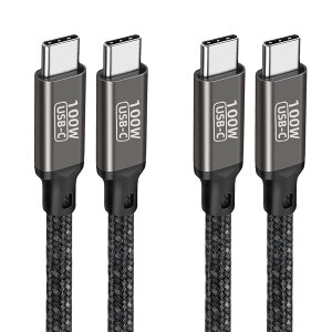 yzUSB Type C P[u (2{Zbg, 2m) Popolier yUSB PD3.0Ή/ 100W/5A }[dzf[^] ϋviC E-Mark`bv X}[gtHA^ubgAm[gp\R̃^Cvc