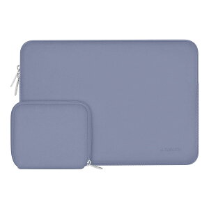【送料無料】MOSISO ラップトップ スリーブバッグ 対応機種 Laptop 13.3インチ、小さなケース付き ネオプレン素材 バッグ (ラベンダー グレー)