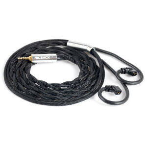 【送料無料】NICEHCK BLOCC イヤホンケーブル 銀メッキ単結晶銅 UPOCC 5N純度99.999% qdc 2Pin 2.5mmプラグ 金属製コネクタ 上位ケーブル 耳掛型 リケーブル アップグレードケーブル 4極 非常に柔らかい