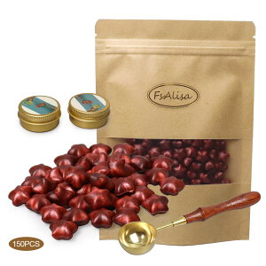 【送料無料】FsAlisa シーリングワックス 星型 シーリングスタンプ 小粒 封蝋 シーリング ワックス スタンプ 招待状 結婚式 祝福 告白 記念日 誕生日 祝い 手紙 プレゼントに (新ワイン*星型)