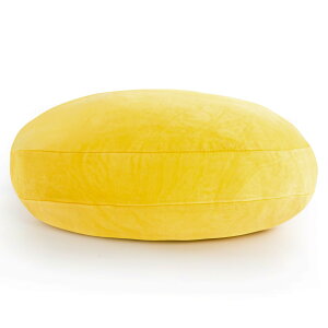 【送料無料】JEMA ジェマ 抱き枕 マシュマロ ラウンドクッション もちもちクッション もっちり なめらか 丸型 直径60cm イェロー