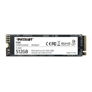 yzPatriot Memory P300 512GB M.2 SSD 2280 NVMe PCIe Gen 3x4 ^SSD P300P512GM28