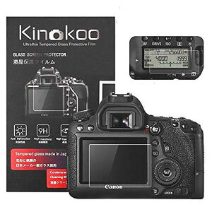 �y���������zkinokoo �f�W�^���J�����t���ی�t�B���� �t���v���e�N�^�[ Canon EOS 6D��p �t�����j�^�[�p�K���X�v���e�N�^�[0.25mm�ƕ\���o�l���p�����\�ی�t�C�����Z�b�g 2�Z�b�g(6D)