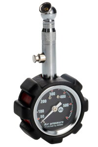 【送料無料】【限定】エーモン(amon) エアゲージ ブラック ラバープロテクト付 タイヤゲージ 空気圧 最大測定値500kPa 4978