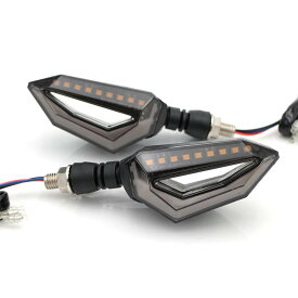 【送料無料】evomosaユニバーサル12 LEDウインカーライトバイクオートバイハーレークルーザーホンダカワサキBMWヤマハスズキペア（ホワイト、リア）