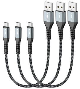 yzSUNGUY Micro USB P[u 0.3M y3{gzQC3.0/2.0 ő18W}[d USB2.0f[^] }CNusbP[u 30cm Z ϋv iC҂ Galaxy S7 / Moto G5 Plus/Huawei P10 Lite/Sony Xperia Z5 / 