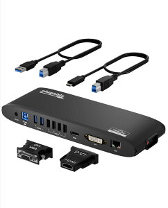 yzPlugable USB3.0 hbLOXe[V u Windows macOS ChromeOS p - fAj^[ HDMI DVI VGA |[g MKrbg C[Tlbg USB3.0 |[gx2 USB 2.0 |[gx4 o