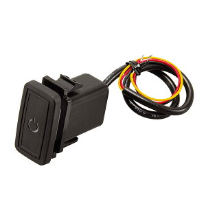 【送料無料】エーモン(amon) プッシュスイッチ(トヨタ・ダイハツ車用) ON-OFF DC12V・500mA 発光色:ホワイト 3217