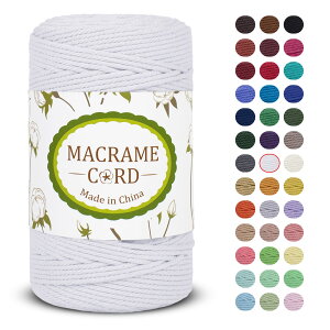 yzLEREATI }N[v 3mm x 200m, ^R}N ȃ[v  }N  yarn, }N R Ȏ, ю DIY, ҂݃[v, Ǌ| , A, ҂ݕ H|i (zCg)